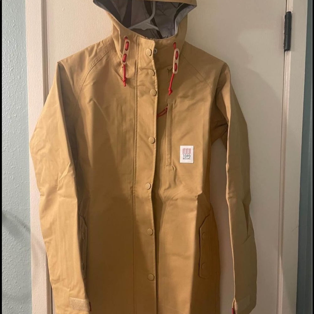 Topo designs women’s tech trench 3L W - size XS (raincoat)